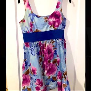 Charlotte russe blue floral dress